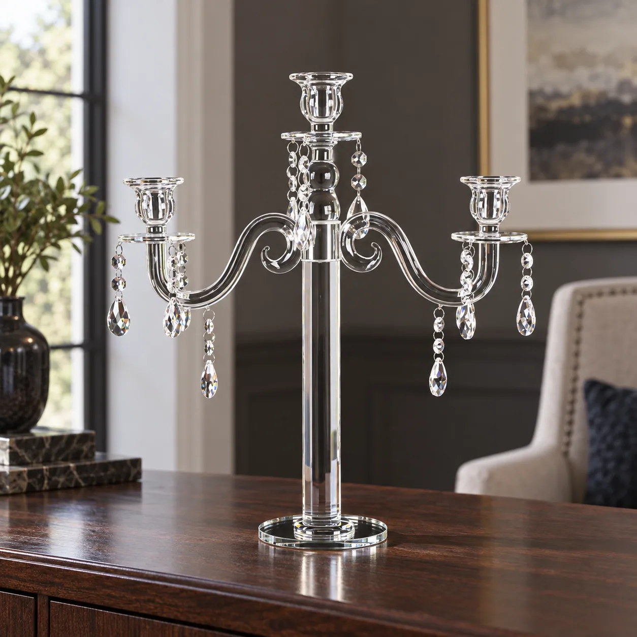 Crystal Three-Light Candelabra — lead view